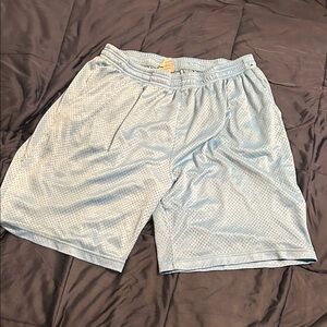 Men's Light Blue Mesh Shorts